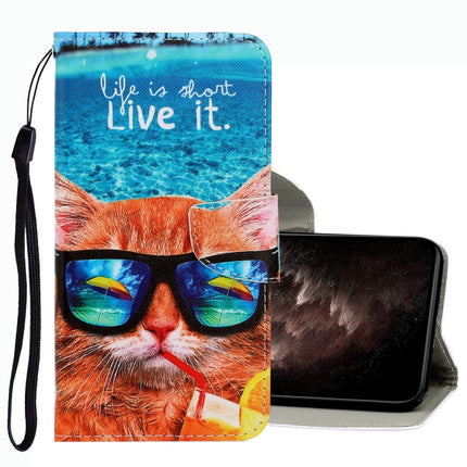 3D Colored Drawing Leather Phone Case, For Xiaomi Redmi Note 10 5G
