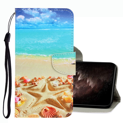 3D Colored Drawing Leather Phone Case, For Xiaomi Redmi Note 10 5G