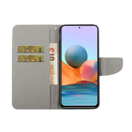 3D Colored Drawing Leather Phone Case, For Xiaomi Redmi Note 10 Pro