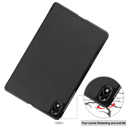 Three-folding Holder Custer Texture Leather Tablet Case, For Lenovo Legion Y700