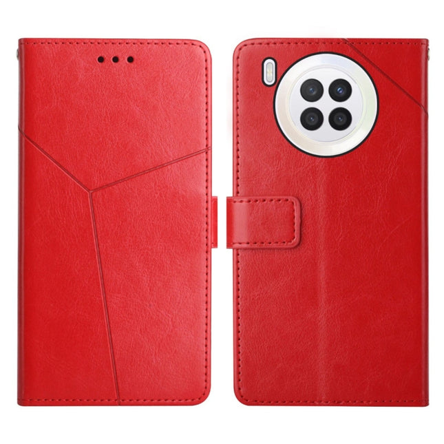 Y Stitching Horizontal Flip Leather Phone Case, For Huawei nova 8i