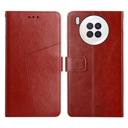 Y Stitching Horizontal Flip Leather Phone Case, For 9X Lite, For Huawei nova 8i