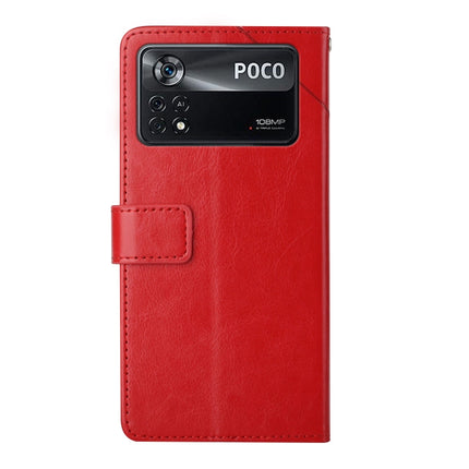 Y Stitching Horizontal Flip Leather Phone Case, For Xiaomi Poco X4 Pro 5G, For Xiaomi Poco M4 Pro 5G
