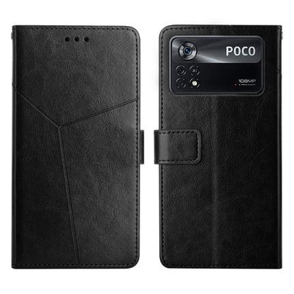 Y Stitching Horizontal Flip Leather Phone Case, For Xiaomi Poco X4 Pro 5G, For Xiaomi Poco M4 Pro 5G