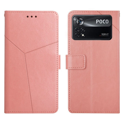 Y Stitching Horizontal Flip Leather Phone Case, For Xiaomi Poco X4 Pro 5G, For Xiaomi Poco M4 Pro 5G