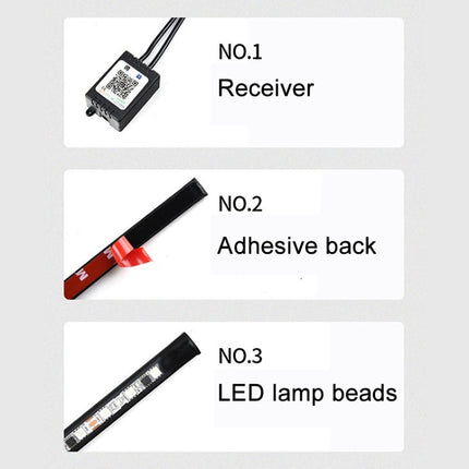 Car Modification Symphony Voice Control LED Chassis Lights, 2 x 60cm + 2 x 90cm, 2 x 60cm + 2 x 180cm, 2 x 90cm + 2 x 120cm, 2 x 120cm + 2 x 150cm, 4 x 60cm + 2 x 90cm, 4 x 60cm + 2 x 120cm, 4 x 60cm + 2 x 150cm, 4 x 60cm + 2 x 180cm
