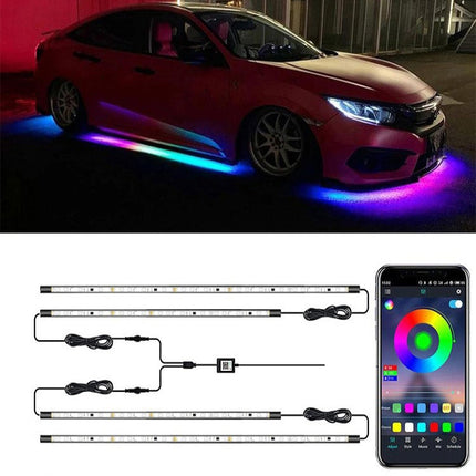 Car Modification Symphony Voice Control LED Chassis Lights, 2 x 60cm + 2 x 90cm, 2 x 60cm + 2 x 180cm, 2 x 90cm + 2 x 120cm, 2 x 120cm + 2 x 150cm, 4 x 60cm + 2 x 90cm, 4 x 60cm + 2 x 120cm, 4 x 60cm + 2 x 150cm, 4 x 60cm + 2 x 180cm