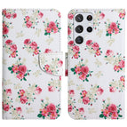 For Samsung Galaxy S22 Ultra 5G / Red Peony