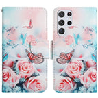 For Samsung Galaxy S22 Ultra 5G / Peony Butterfly