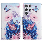 For Samsung Galaxy S22 Ultra 5G / Purple Butterfly
