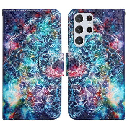 Painted Pattern Horizontal Flip Leather Phone Case, For Samsung Galaxy S22 Ultra 5G
