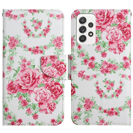 Painted Pattern Horizontal Flip Leather Phone Case, For Samsung Galaxy A53 5G