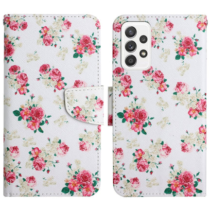 Painted Pattern Horizontal Flip Leather Phone Case, For Samsung Galaxy A53 5G