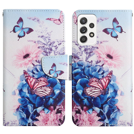 Painted Pattern Horizontal Flip Leather Phone Case, For Samsung Galaxy A53 5G