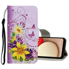 For Samsung Galaxy S22 Ultra 5G / Yellow Flower Butterfly
