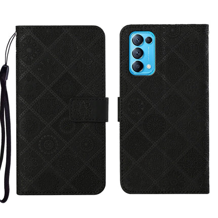 Ethnic Style Embossed Pattern Leather Phone Case, For OPPO Reno5 5G, For OPPO Reno5 Pro 5G, For OPPO Reno6 5G