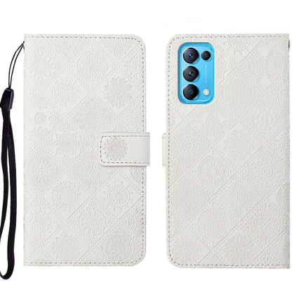 Ethnic Style Embossed Pattern Leather Phone Case, For OPPO Reno5 5G, For OPPO Reno5 Pro 5G, For OPPO Reno6 5G