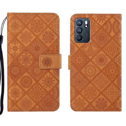 Ethnic Style Embossed Pattern Leather Phone Case, For OPPO Reno5 5G, For OPPO Reno5 Pro 5G, For OPPO Reno6 5G