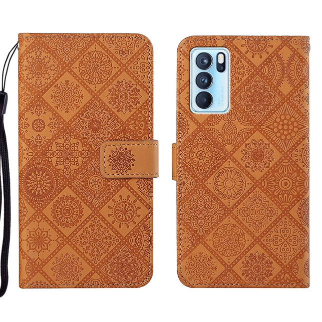 Ethnic Style Embossed Pattern Leather Phone Case, For OPPO Reno6 Pro 5G, For OPPO Realme 8 4G, For OPPO Realme 8 5G