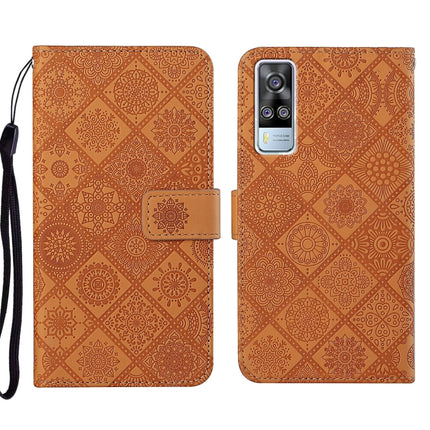 Ethnic Style Embossed Pattern Leather Phone Case, For vivo Y51 2020, For vivo Y21