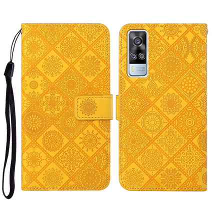 Ethnic Style Embossed Pattern Leather Phone Case, For vivo Y51 2020, For vivo Y21