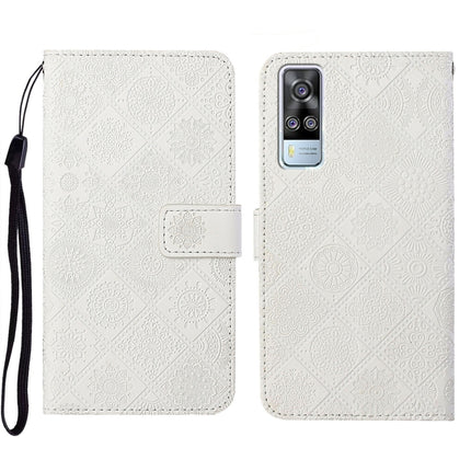 Ethnic Style Embossed Pattern Leather Phone Case, For vivo Y51 2020, For vivo Y21