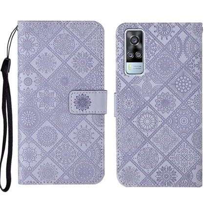 Ethnic Style Embossed Pattern Leather Phone Case, For vivo Y51 2020, For vivo Y21