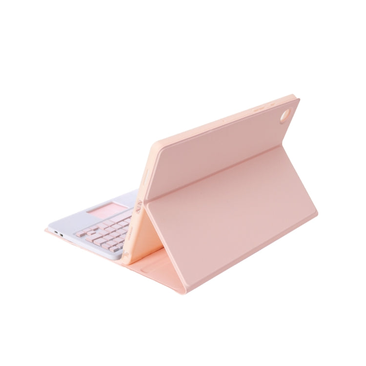 A610B-A Candy Color Bluetooth Keyboard Leather Case with Pen Slot & Touchpad