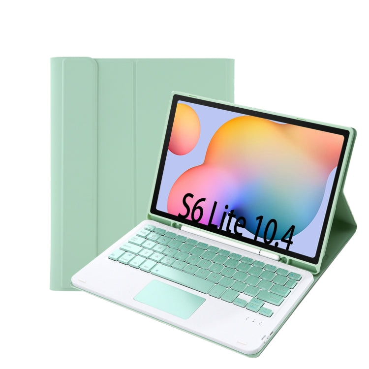 A610B-A Candy Color Bluetooth Keyboard Leather Case with Pen Slot & Touchpad