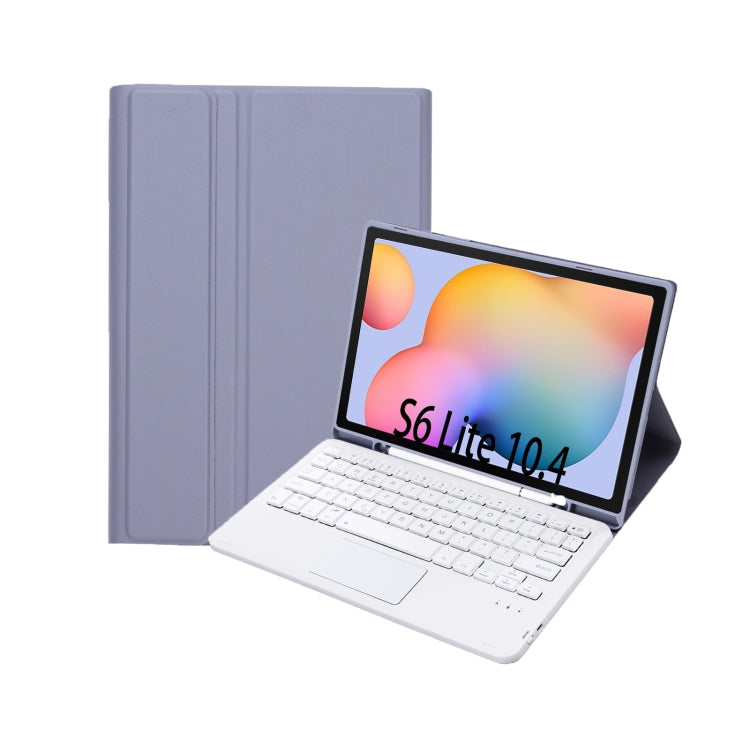 A610B-A Candy Color Bluetooth Keyboard Leather Case with Pen Slot & Touchpad