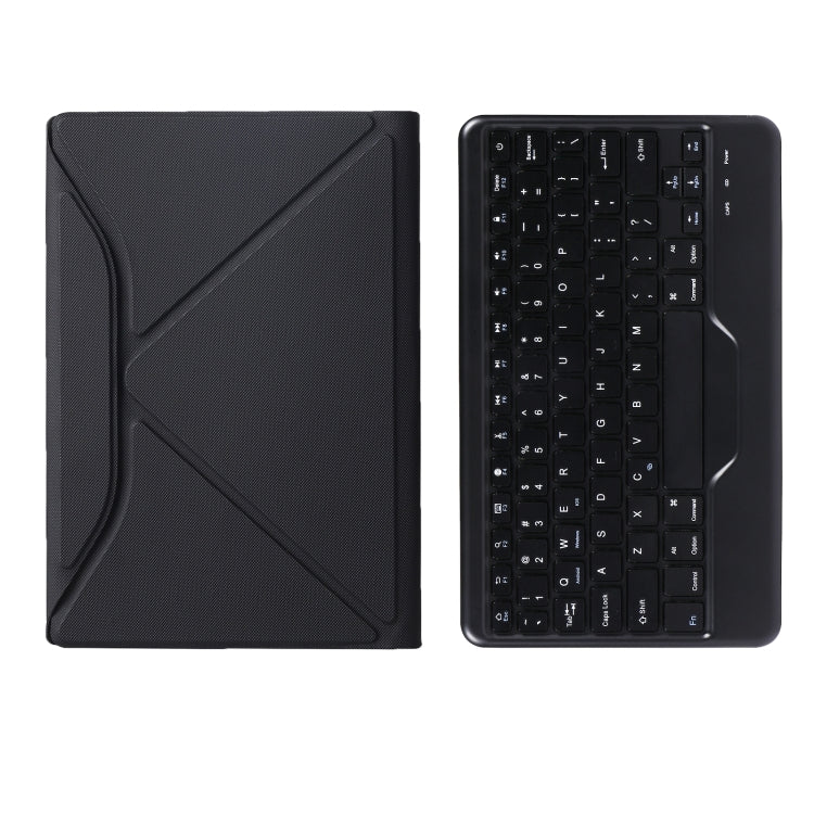 B0N5 Diamond Texture Bluetooth Keyboard Leather Case with Triangle Back Support