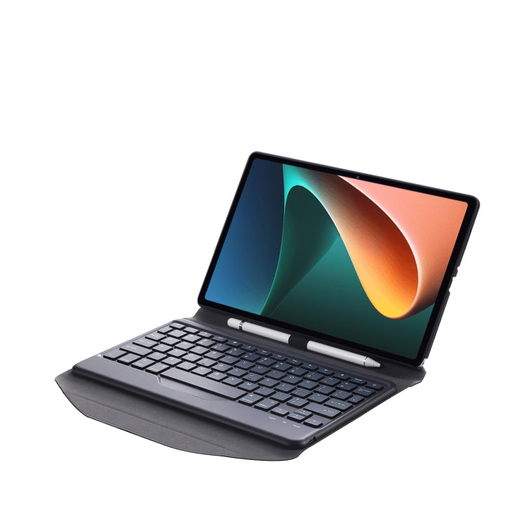 B0N5 Diamond Texture Bluetooth Keyboard Leather Case with Triangle Back Support