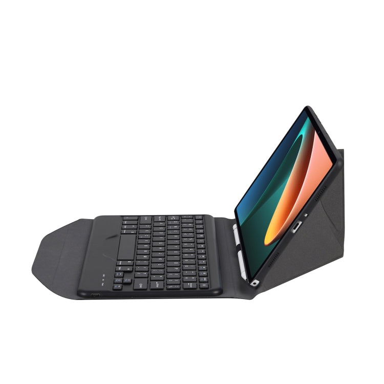 B0N5 Diamond Texture Bluetooth Keyboard Leather Case with Triangle Back Support