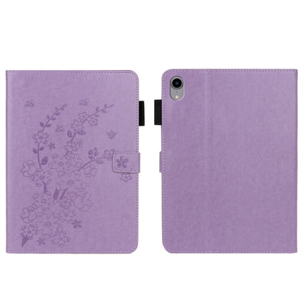 Embossed Plum Bossom Pattern Smart Leather Tablet Case, For iPad Pro 11 inch 2020 / 2018, For iPad mini 2024 / mini 6