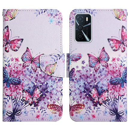 Painted Pattern Flip Leather Phone Case, For OPPO A16