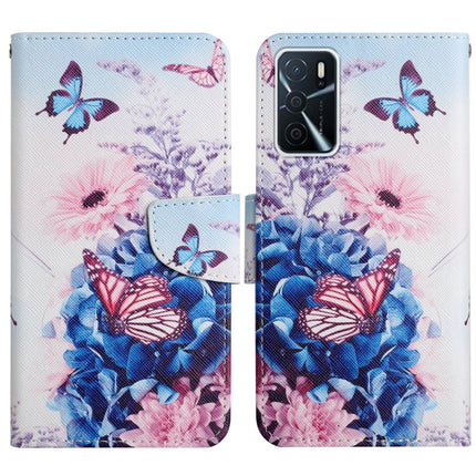 Painted Pattern Flip Leather Phone Case, For OPPO A16