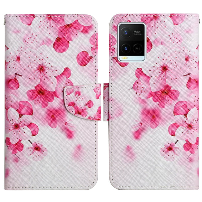 Painted Pattern Flip Leather Phone Case, For vivo Y21 / Y21S / Y33S