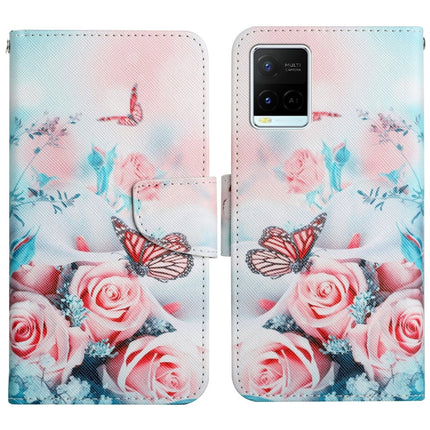 Painted Pattern Flip Leather Phone Case, For vivo Y21 / Y21S / Y33S