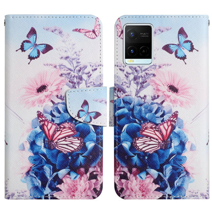 Painted Pattern Flip Leather Phone Case, For vivo Y21 / Y21S / Y33S