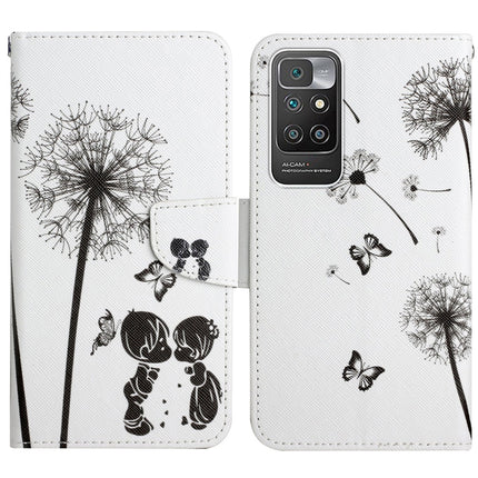 Painted Pattern Flip Leather Phone Case, For Xiaomi Redmi 10