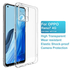 IMAK UX-5 Series Transparent TPU Phone Case, For OPPO Reno7 4G / F21 Pro 4G, For Xiaomi Redmi 10A 4G, For Motorola Moto G22 4G