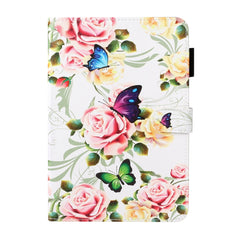 Cross Texture Painted Smart Leather Tablet Case, For iPad mini 2024 / mini 6