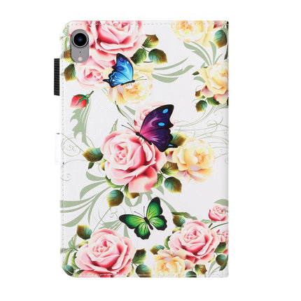 Funda de cuero inteligente pintada con textura cruzada para tableta, para iPad mini 2024 / mini 6