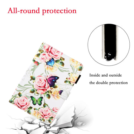 Funda de cuero inteligente pintada con textura cruzada para tableta, para iPad mini 2024 / mini 6