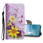 For Samsung Galaxy A73 5G / Yellow Flower Butterfly