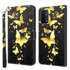 For OPPO A54 5G / A74 5G / Gold Butterfly