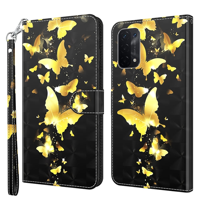 3D Painting Pattern Flip Leather Phone Case, For OPPO A54 5G / A74 5G, For OPPO A74 4G