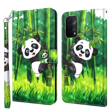 3D Painting Pattern Flip Leather Phone Case, For OPPO A54 5G / A74 5G, For OPPO A74 4G