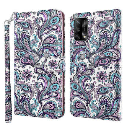 3D Painting Pattern Flip Leather Phone Case, For OPPO A54 5G / A74 5G, For OPPO A74 4G