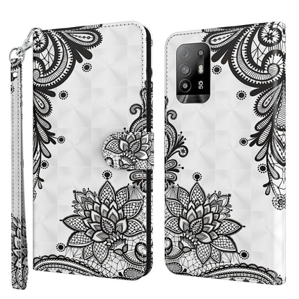 3D Painting Pattern Flip Leather Phone Case, For OPPO A94 5G / A95 5G, For OnePlus Nord N20 5G / OPPO A96 5G